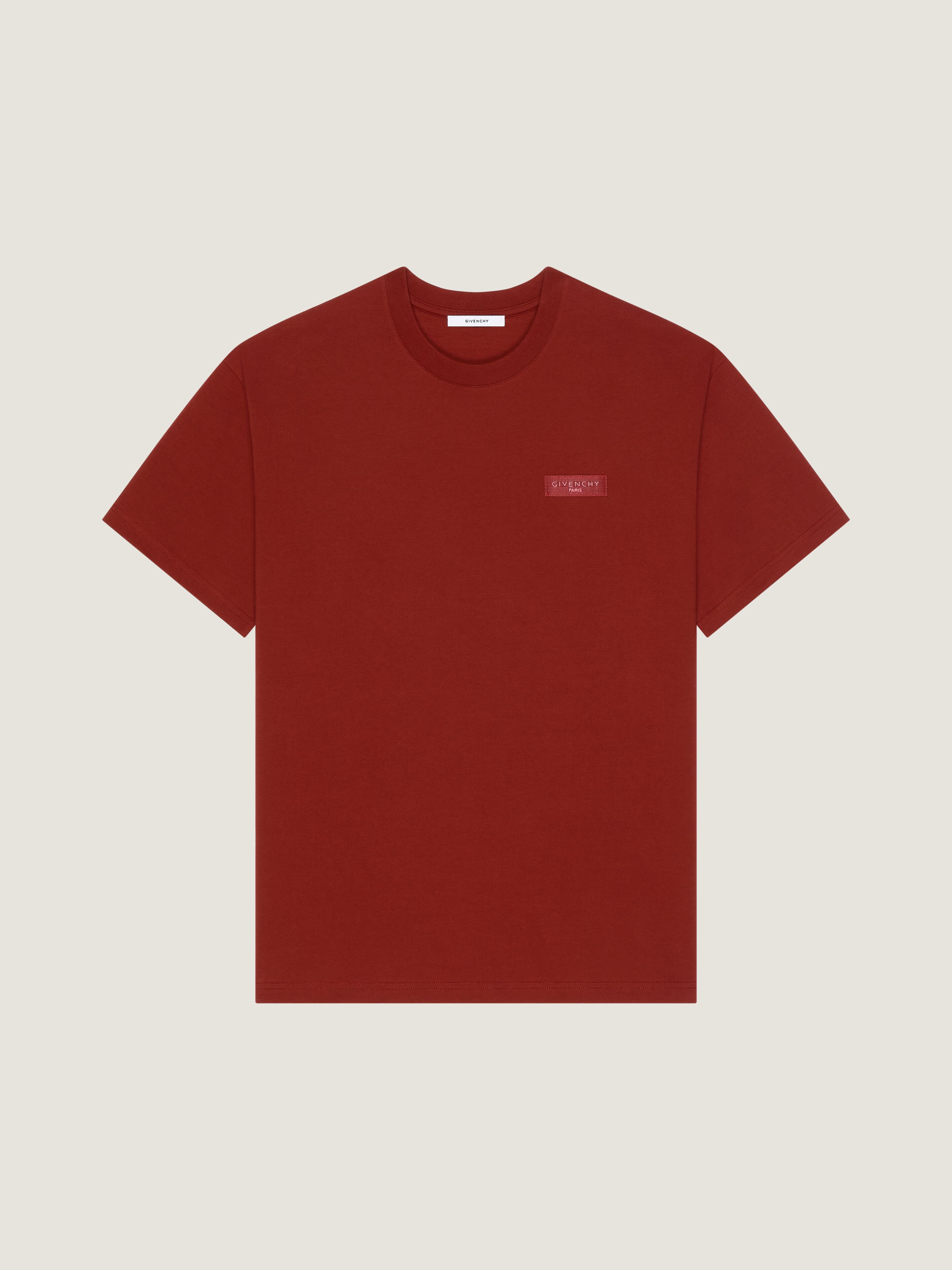 T-shirt in cotton with GIVENCHY Paris gros grain